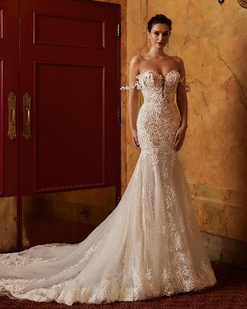 122121 strapless or off the shoulder mermaid wedding dress with lace1